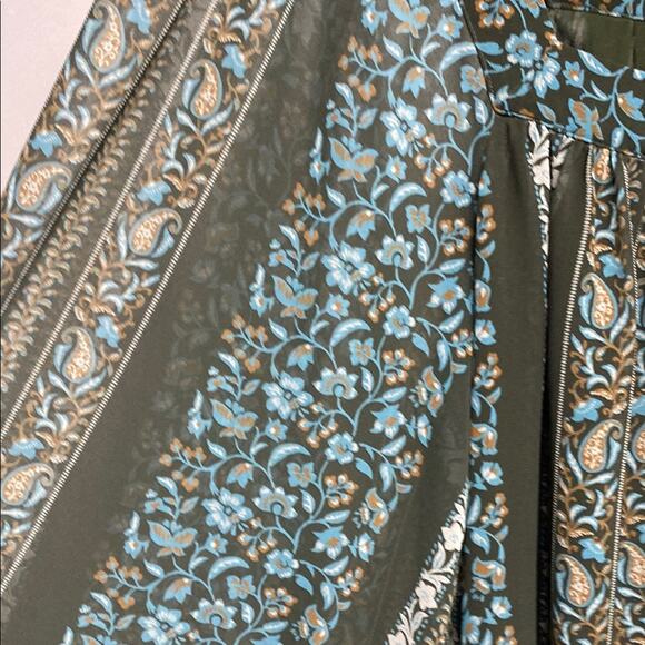 Anthropologie Green Bishop Sleeve Dress size Small NWT - Picture 2 of 6